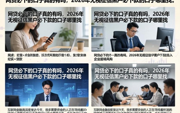 网贷必下的口子真的有吗，2026年无视征信黑户必下款的口子哪里找