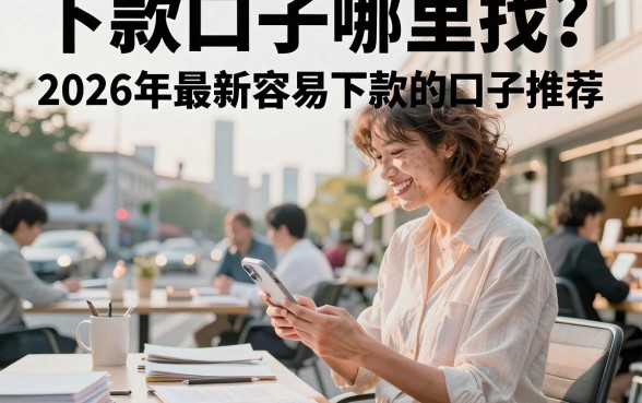 下款口子哪里找?2026年最新容易下款的口子推荐