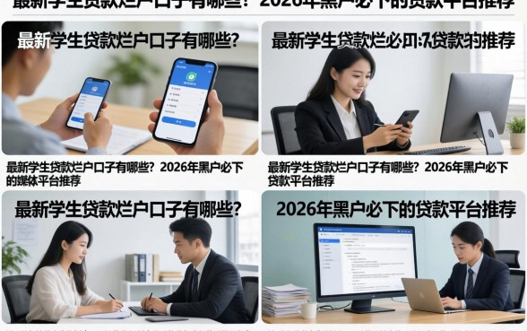 最新学生贷款烂户口子有哪些?2026年黑户必下的贷款平台推荐