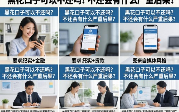 黑花口子可以不还吗?不还会有什么严重后果?