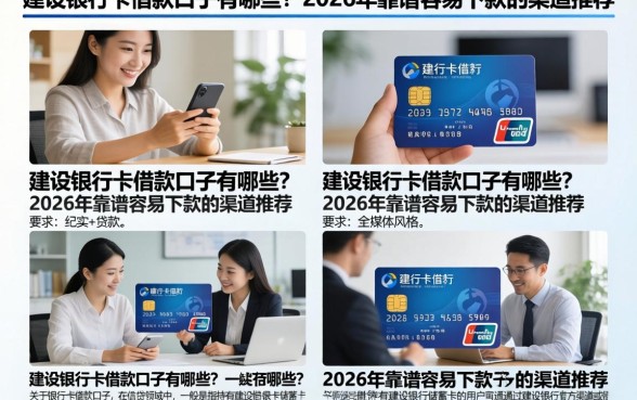 建设银行卡借款口子有哪些?2026年靠谱容易下款的渠道推荐
