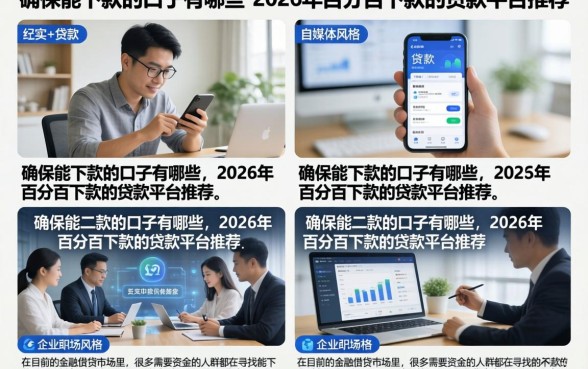 确保能下款的口子有哪些,2026年百分百下款的贷款平台推荐