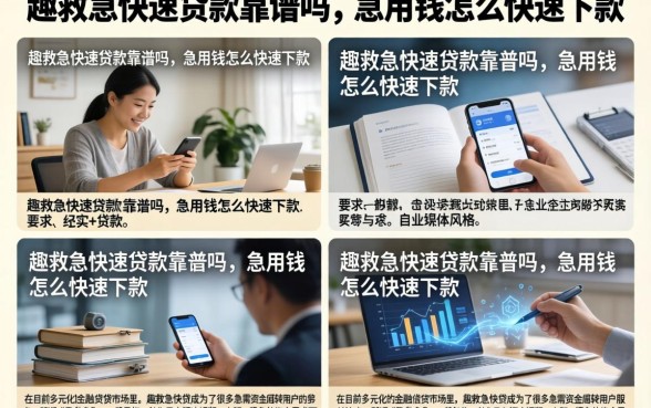 趣救急快速贷款靠谱吗，急用钱怎么快速下款