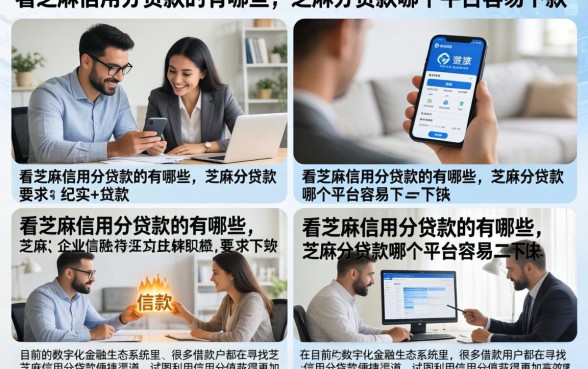 看芝麻信用分贷款的有哪些,芝麻分贷款哪个平台容易下款