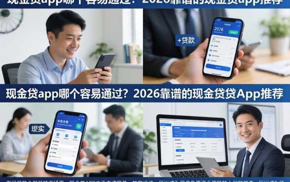 现金贷app哪个容易通过？2026靠谱的现金贷app推荐