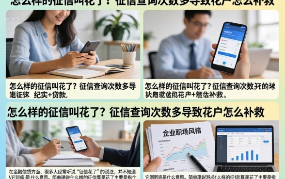 怎么样的征信叫花了？征信查询次数多导致花户怎么补救
