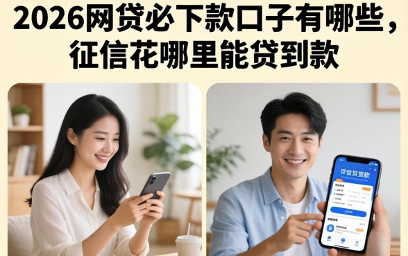 2026网贷必下款的口子有哪些，征信花哪里能贷到款