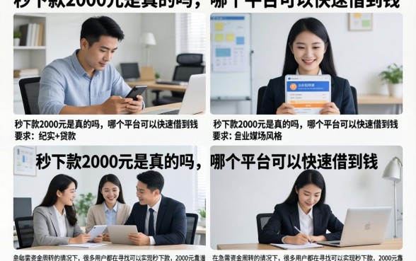 秒下款2000元是真的吗，哪个平台可以快速借到钱