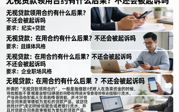 无视贷款领用合约有什么后果？不还会被起诉吗