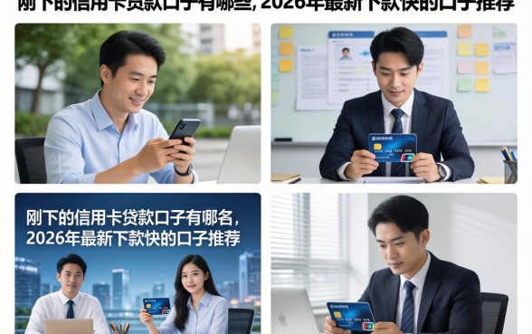 刚下的信用卡贷款口子有哪些，2026年最新下款快的口子推荐
