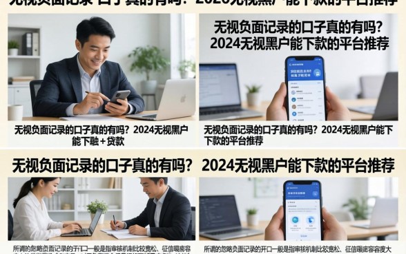 无视负面记录的口子真的有吗？2026无视黑户能下款的平台推荐