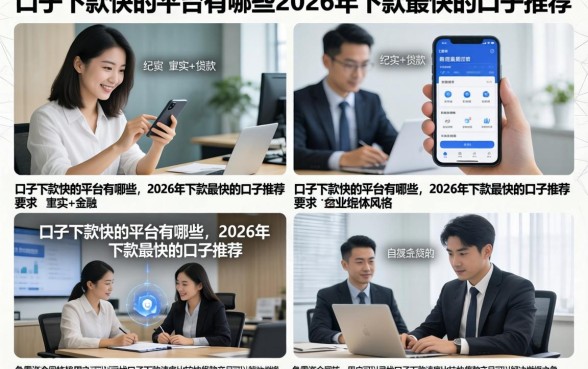 口子下款快的平台有哪些，2026年下款最快的口子推荐