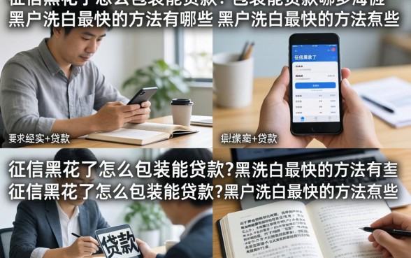 征信黑花了怎么包装能贷款？黑户洗白最快的方法有哪些
