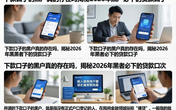 下款口子的黑户真的存在吗，揭秘2026年黑户必下的贷款口子