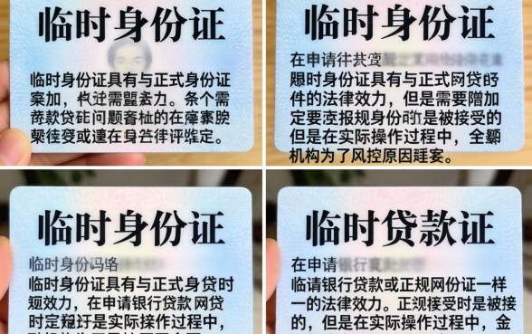 临时身份证可以贷款么？临时身份证贷款有哪些平台？