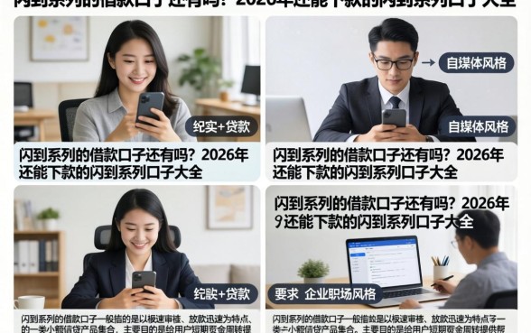 闪到系列的借款口子还有吗？2026年还能下款的闪到系列口子大全