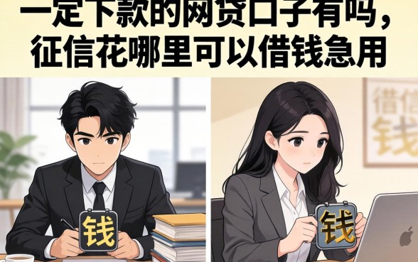一定下款的网贷口子有吗，征信花哪里可以借钱急用