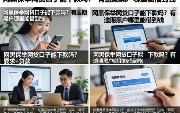 网黑保单网贷口子能下款吗？有逾期黑户哪里能借到钱
