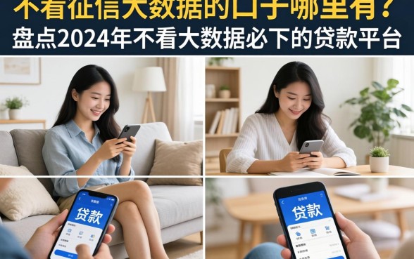 不看征信大数据的口子哪里有？盘点2024年不看大数据必下的贷款平台