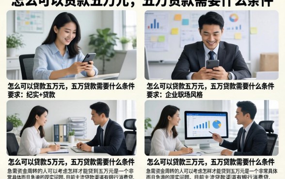 怎么可以贷款五万元，五万贷款需要什么条件