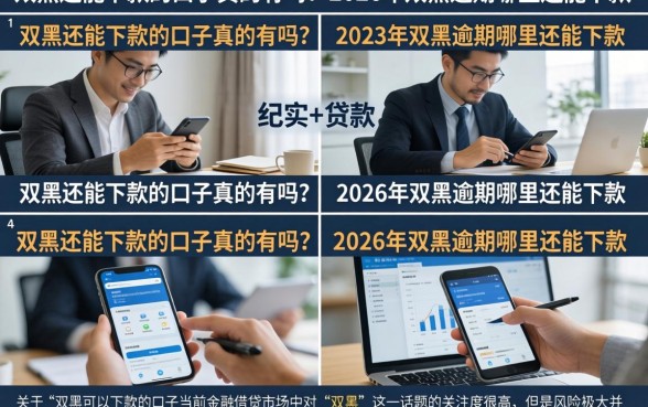 双黑还能下款的口子真的有吗？2026年双黑逾期哪里还能下款