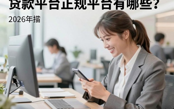 贷款平台正规平台有哪些？2026年靠谱的贷款平台正规平台推荐