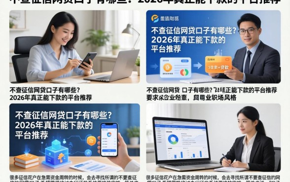 不查征信网贷口子有哪些？2026年真正能下款的平台推荐