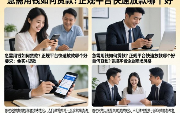 急需用钱如何贷款?正规平台快速放款哪个好
