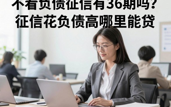 不看负债征信有36期吗?征信花负债高哪里能贷?