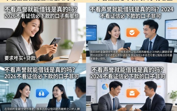不看信誉就能借钱是真的吗？2026不看征信必下款的口子有哪些