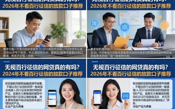 无视百行征信的网贷真的有吗？2026年不看百行征信的放款口子推荐