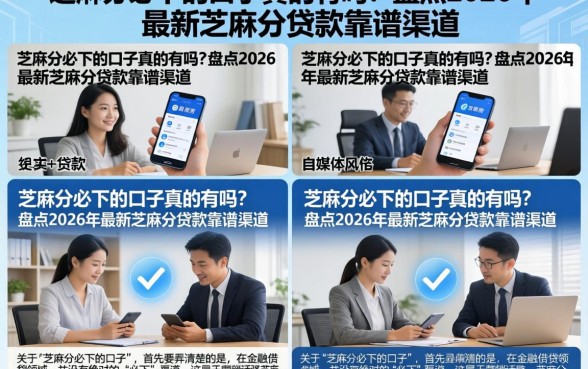 芝麻分必下的口子真的有吗?盘点2026年最新芝麻分贷款靠谱渠道