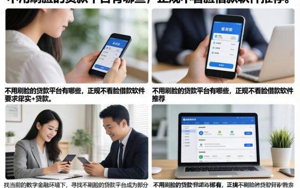 不用刷脸的贷款平台有哪些，正规不看脸借款软件推荐