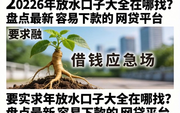 2026年放水口子大全在哪找？盘点最新容易下款的网贷平台
