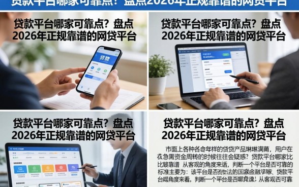 贷款平台哪家可靠点?盘点2026年正规靠谱的网贷平台