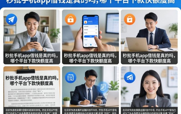 秒批手机app借钱是真的吗，哪个平台下款快额度高