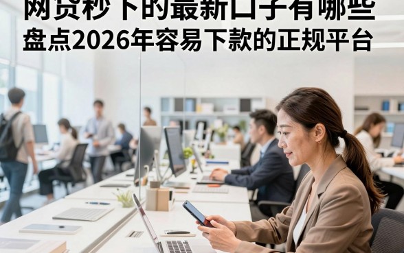 网贷秒下的最新口子有哪些,盘点2026年容易下款的正规平台