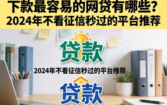 下款最容易的网贷有哪些？2024年不看征信秒过的平台推荐