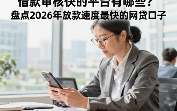 借款审核快的平台有哪些?盘点2026年放款速度最快的网贷口子