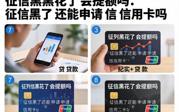 征信黑花了会提额吗,征信黑了还能申请信用卡吗