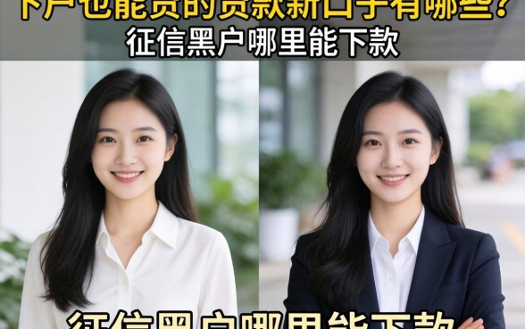 下户也能贷的贷款新口子有哪些？征信黑户哪里能下款
