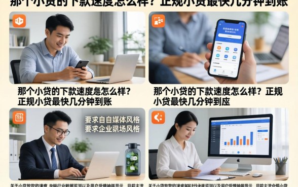 那个小贷的下款速度怎么样？正规小贷最快几分钟到账