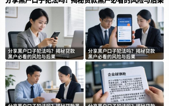 分享黑户口子犯法吗？揭秘贷款黑户必看的风险与后果