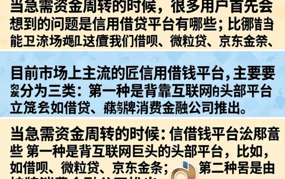 信用借钱平台有哪几个？正规靠谱的借钱平台推荐