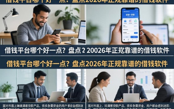 借钱平台哪个好一点?盘点2026年正规靠谱的借钱软件