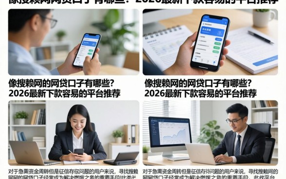 像搜赖网的网贷口子有哪些?2026最新下款容易的平台推荐