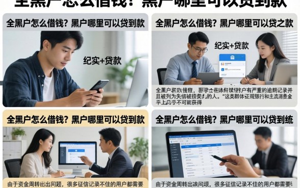全黑户怎么借钱?黑户哪里可以贷到款