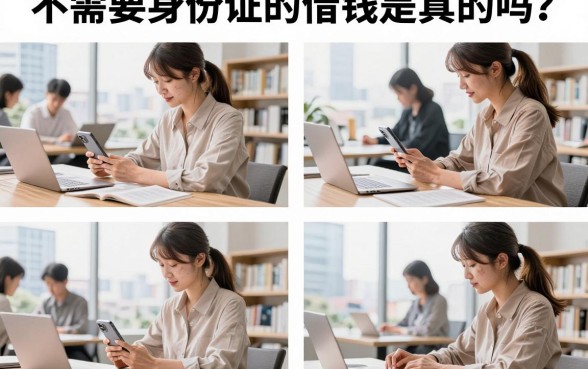 不需要身份证的借钱是真的吗?黑户哪里可以借到钱