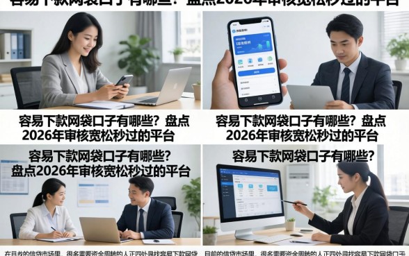 容易下款网袋口子有哪些?盘点2026年审核宽松秒过的平台