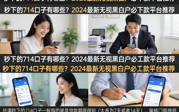秒下的714口子有哪些？2026最新无视黑白户必下款平台推荐